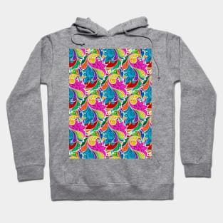 Colored Floral Seamless Pattern in Paisley Garden Indian Style Hoodie